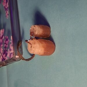 Iced coffee resin jar phone charm